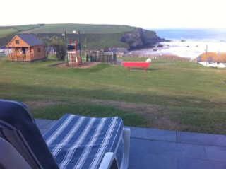 Bedruthan steps view from room