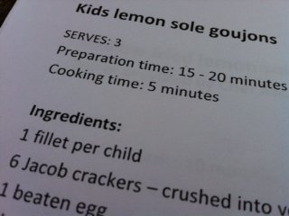 Fish - lemon sole recipe