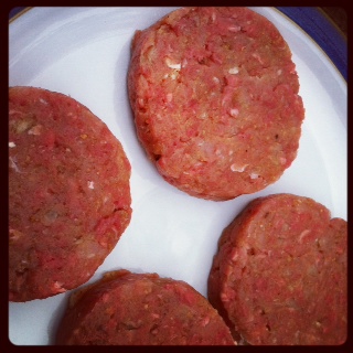 Shaped burgers