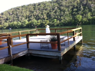 Auson lake house spa dock