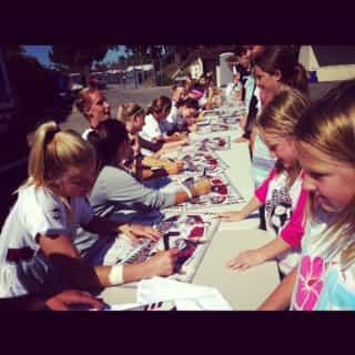 Santa clara soccer autographs