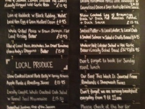 Isle of Wight New Inn Shafleat menu