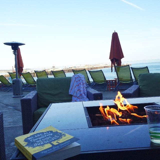 A good book, glass of wine and the promise of a California sunset - what more would a girl want?