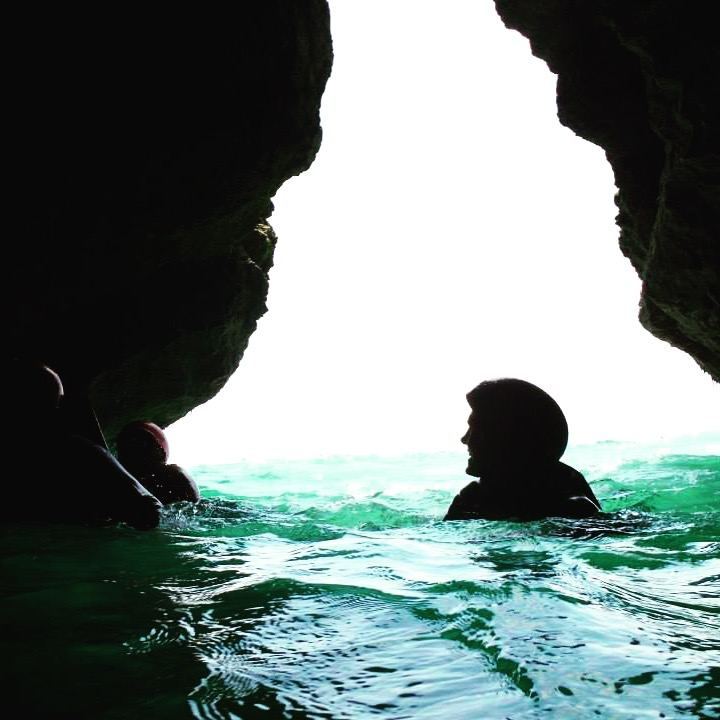 Swimming in a smugglers cave with Adventure Activities