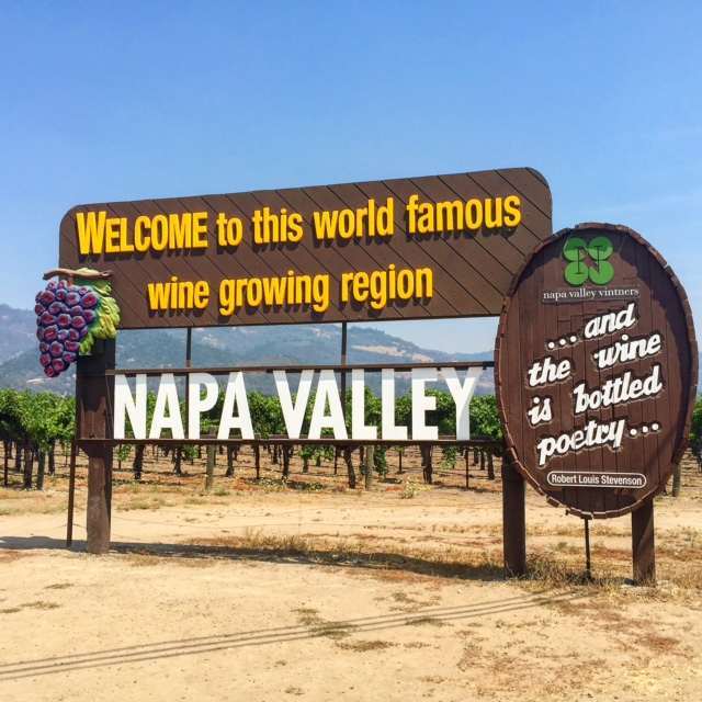 Napa - famous welcome to napa sign