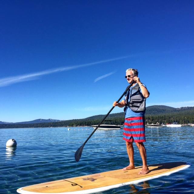 Even the Modern Dad tried out stand up paddle boarding!