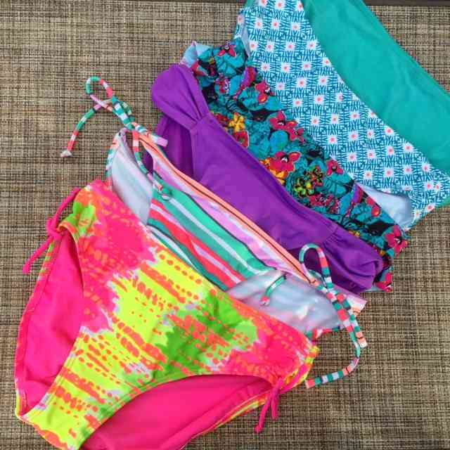 The big decision of the day - which swimsuit to wear? 