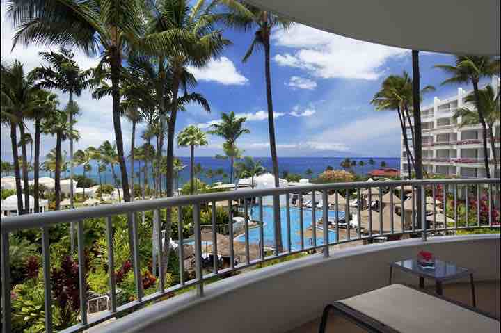 Here's the ocean view from their suites! The all-suite accommodations are the largest on Maui. Photo credit: Fairmont Kea Lani