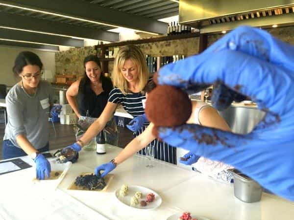 At Alta Alella you can also organise cooking workshops for kids. Here we are making chocolate truffles!