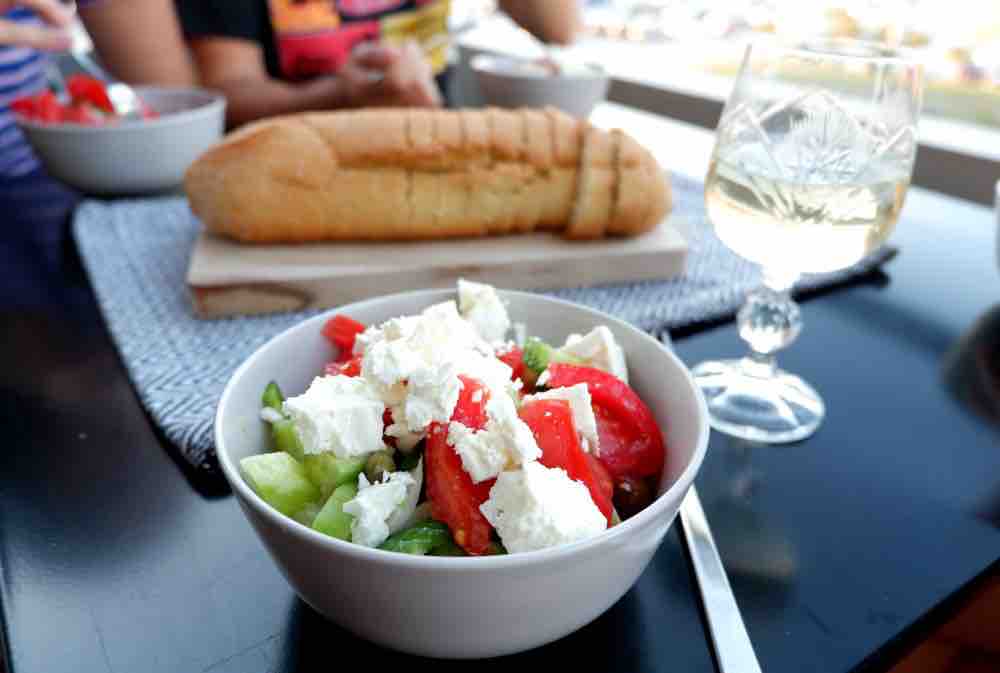 Greek cuisine is integral to Greek culture and it's fresh ingredients (olive oil, garlic, onions, fennel, dates, lemons, fish) are a good examples of the healthy Mediterranean diet